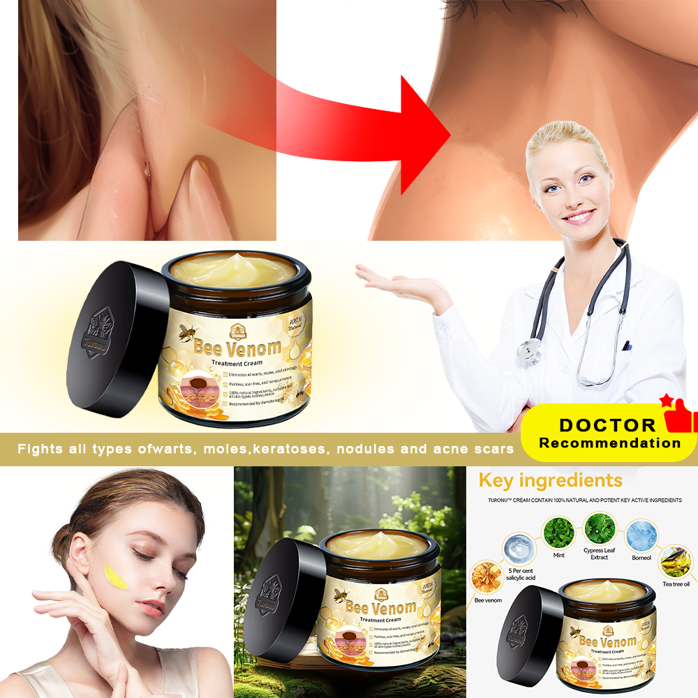 𝑇𝑢𝑟𝑜𝑛𝑢™ Bee Venom Skin Treatment Cream👩🏼‍⚕️（𝐴𝐴𝐷 𝑅𝑒𝑐𝑜𝑚𝑚𝑒𝑛𝑑𝑒𝑑） (🔥𝑳𝒂𝒔𝒕 𝒅𝒂𝒚 𝒑𝒓𝒐𝒎𝒐𝒕𝒊𝒐𝒏 80% 𝒐𝒇𝒇)