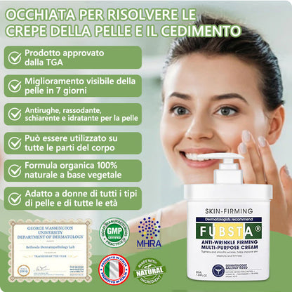 Ultimo Giorno di Sconto: 80% DI SCONTO 🫧 Crema Avanzata Fubsta® Rassodante e Anti-Rughe: Ripristina l’Elasticità della Pelle