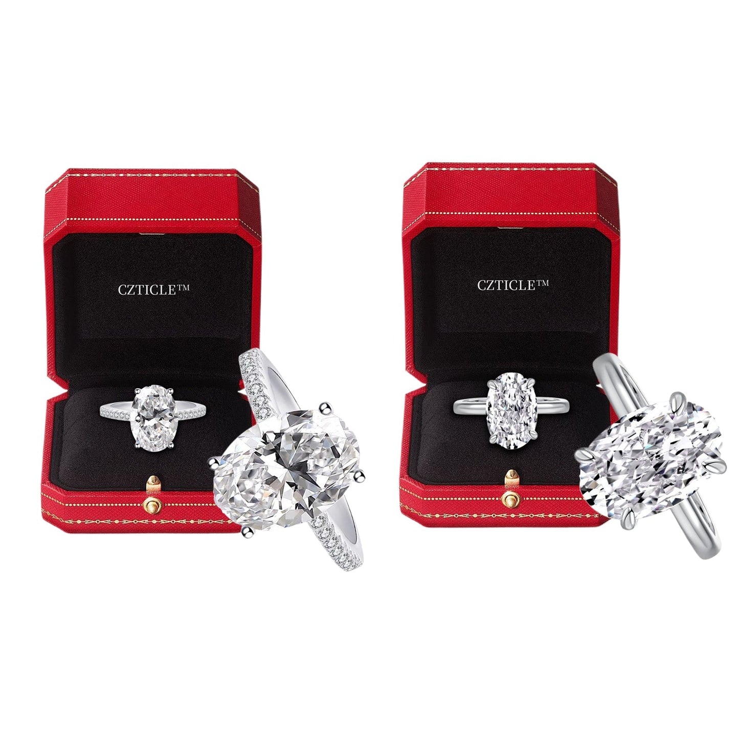 Prezzo scontato di Natale: -80 per cento🎄CZTICLE™ Anello di diamanti in Moissanite Magnetology🎁