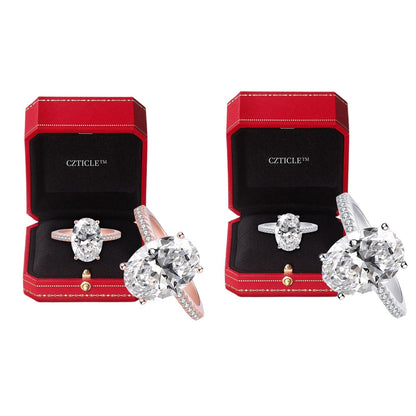 Prezzo scontato di Natale: -80 per cento🎄CZTICLE™ Anello di diamanti in Moissanite Magnetology🎁